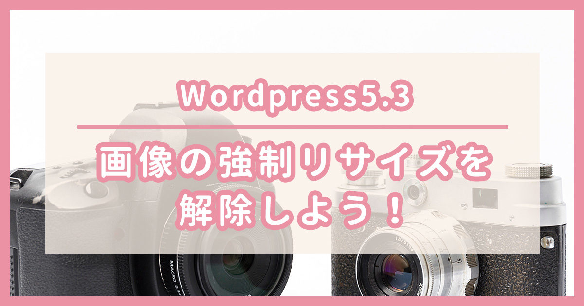 Wordpressで大きな画像を使いたい 自動で2560pxになるのを解除する3つの方法 京丹後市 与謝野町 ホームページ制作 ママチュデザイン